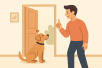 Dog training guide image for Preventing Door Dashing in Dogs