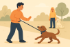 Dog training guide image for Pulling Toward Other Dogs or People: Understanding and Managing the Behaviour