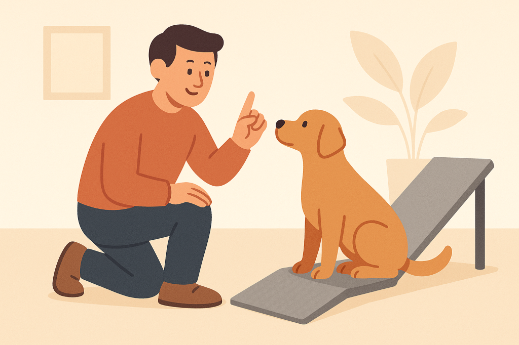 Dog training guide image for Understanding and Managing Your Dog's Fear of Specific Surfaces