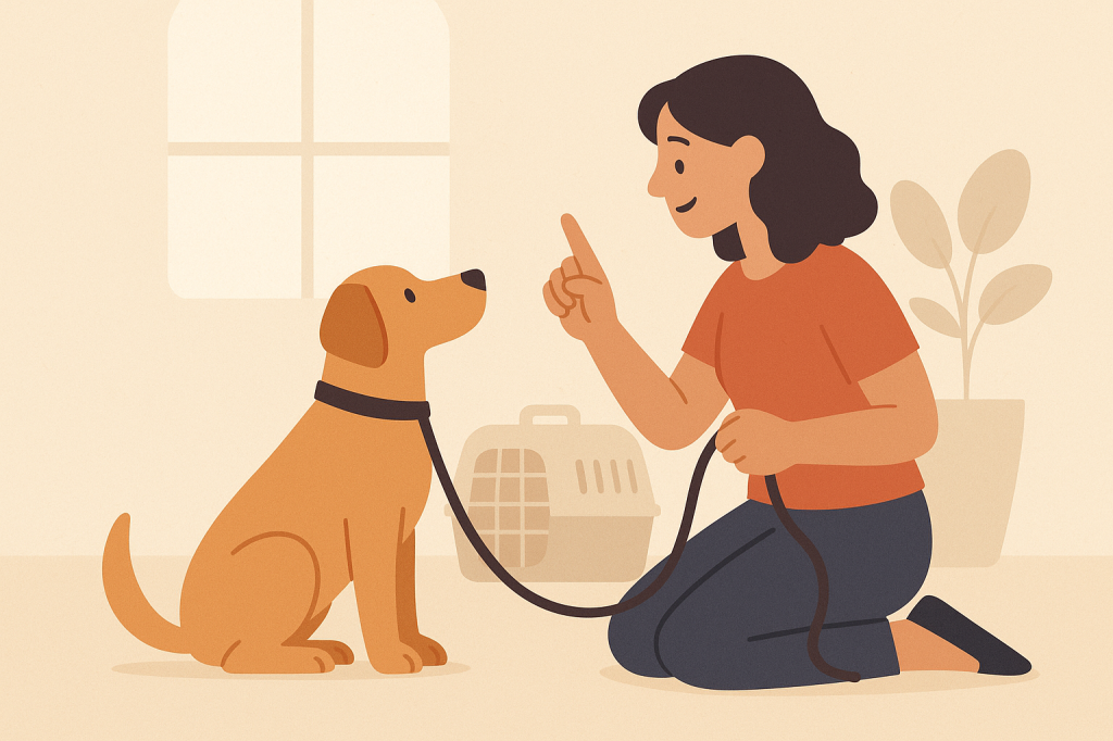 Dog training guide image for Helping Your Dog Adjust to Being Left with Sitters or Kennels