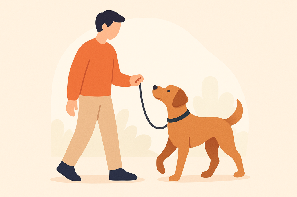 Dog training guide image for Master Loose Lead Walking with Simple Techniques