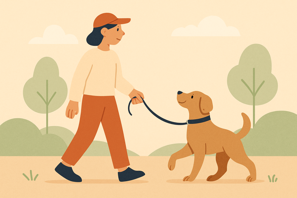Dog training guide image for Transforming Dog Walks Using Loose Lead Methods