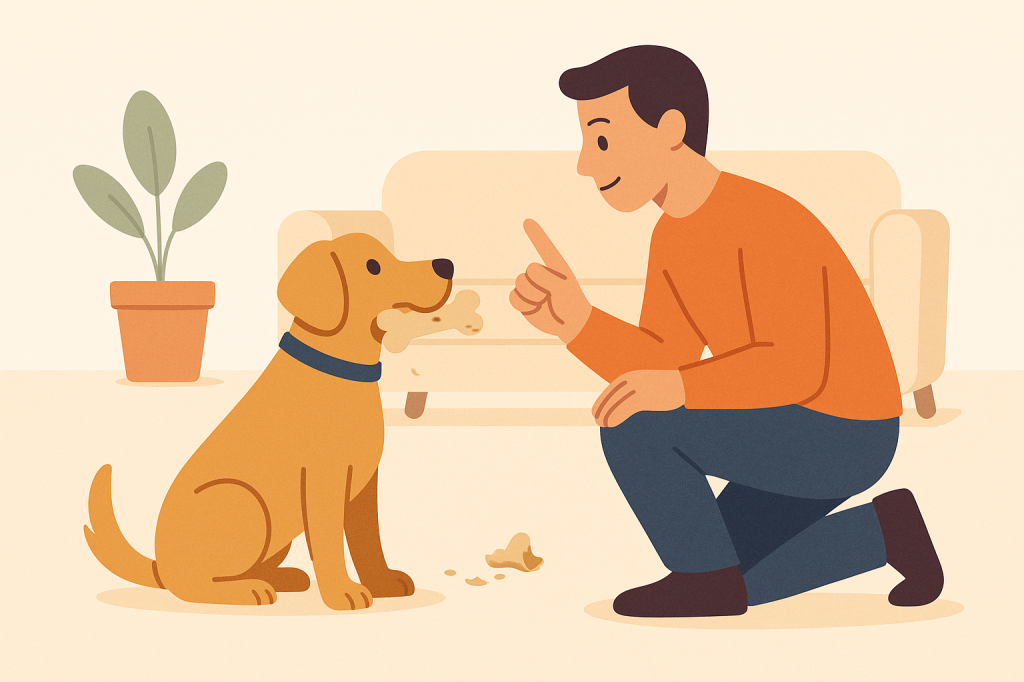 Dog training guide image for Understanding and Addressing Chewing Behaviour in Dogs