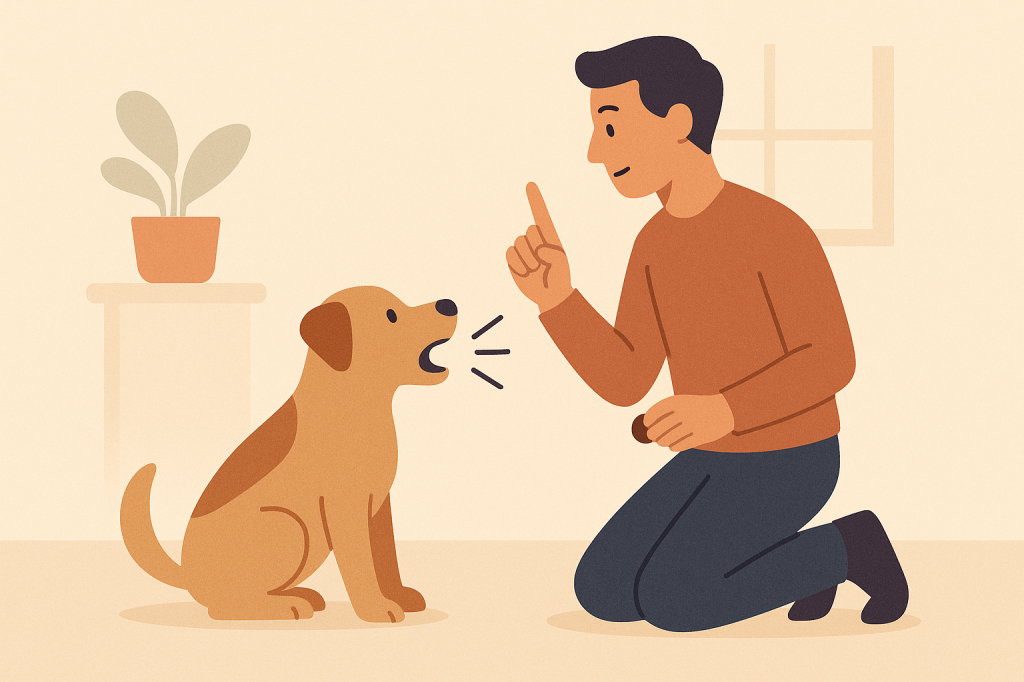 Dog training guide image for Understanding and Managing Excessive Barking in Dogs