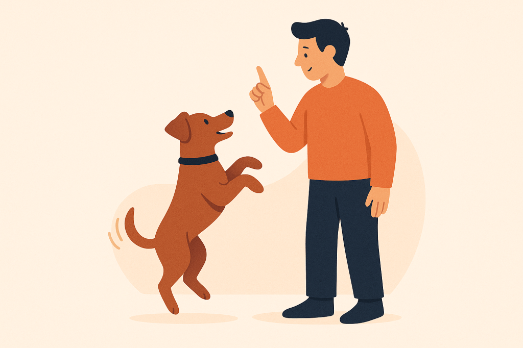 Dog training guide image for Understanding and Managing Jumping Up at People