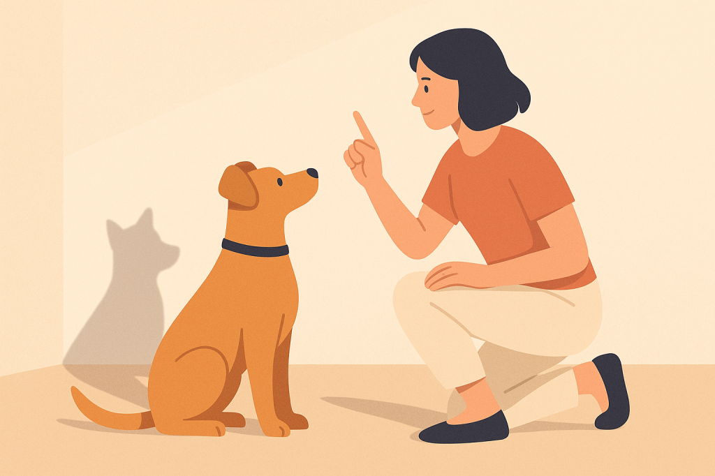 Dog training guide image for Understanding and Managing Shadow Chasing in Dogs