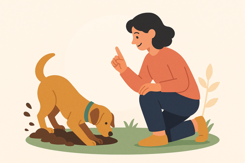 Dog training guide image for Understanding and Managing Your Dog's Digging Behaviour