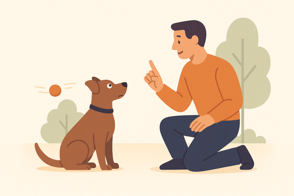 Dog training guide image for Understanding and Managing Your Dog's Fixation on Moving Objects