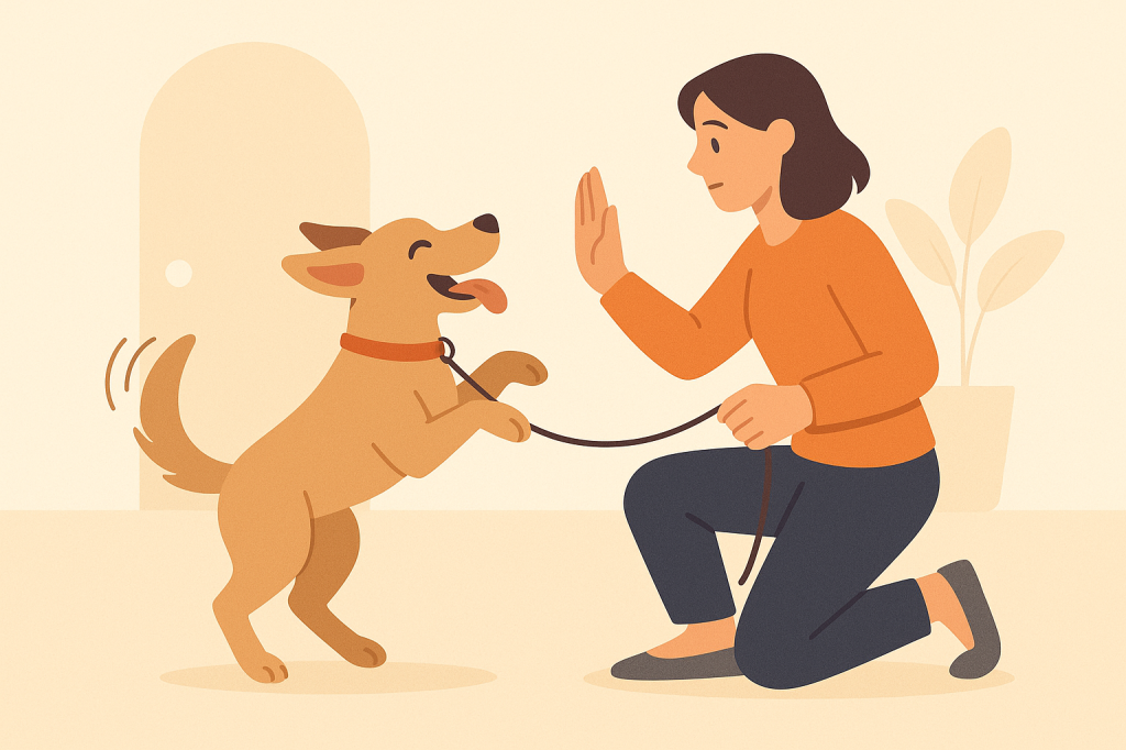 Dog training guide image for Understanding Overexcitement During Greetings in Dogs